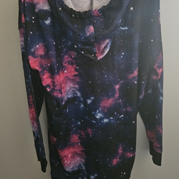 Hot Topic Hooded Galaxy Sweatshirt Dress - Picture 3 of 5